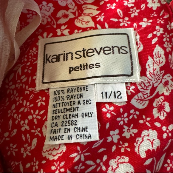 Vintage Karin Stevens Floral Cottagecore 90’s Dress - Picture 5 of 5